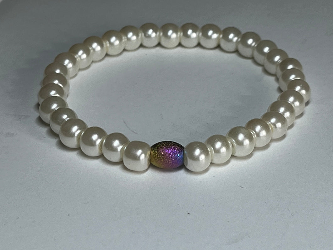 Glass Pearl bead bracelet
