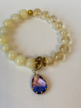 Load image into Gallery viewer, Ombre Glass Teardrop Charm Bracelet
