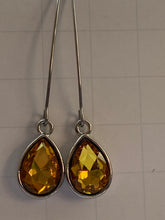 Load image into Gallery viewer, Birthstone Hook Drop Earrings
