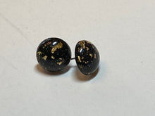 Load image into Gallery viewer,  Gold Fleck Resin Stud Earrings
