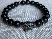 Load image into Gallery viewer, Panther Pavè Bead Bracelet
