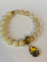 Load image into Gallery viewer, Ombre Glass Teardrop Charm Bracelet
